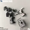 round picture frame plastic backboard lock hook with small screw plastic hanging system