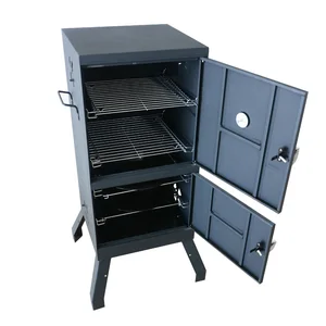 Image of 30 inch Vertical Charcoal Smoker camping bbq grill