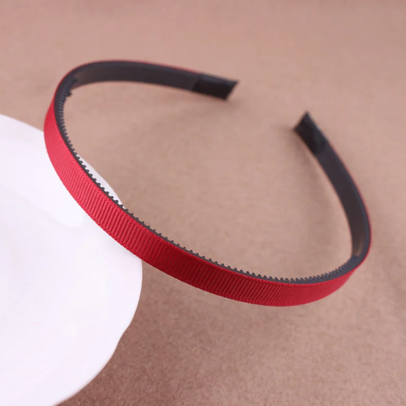 Wholesale Multicolor Diy Basic Tooth Antislip Ribbon Covered Headbands