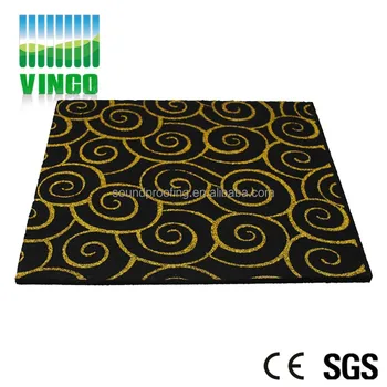 Direct To Wall Soundproofing Panel For Home Theater Acoustic Polyester Fiber Cement Board