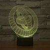 FS-2868 3D Lamp, Stunning Visual Three-Dimensional Light Effect [USB Powered,Touch Switch,7 Colors Change] Creative Des