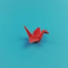 Best home decor gift red Thousand Paper Crane geometric animals ceramic for sale