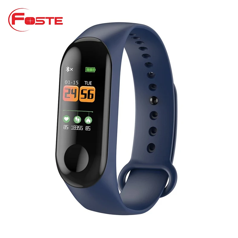 

0.96 TFT Color Screen Smart Bracelet Blood Pressure Heart Rate monitor bluetooth sport health Fitness Tracker m3 smart band, N/a