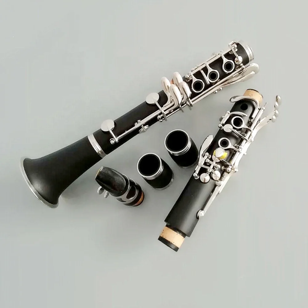 

High quality clarinet nickel plated 17 keys C tone, Black