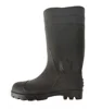 industrial black PVC rubber safety boots shoes with steel toe and plate complete sizes