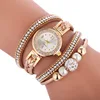 2953 2018 New Fashion Women Dress Watch Women Luxury Silver Crystal Leather Quartz Wristwatch Ladies Classic Bracelet Watch
