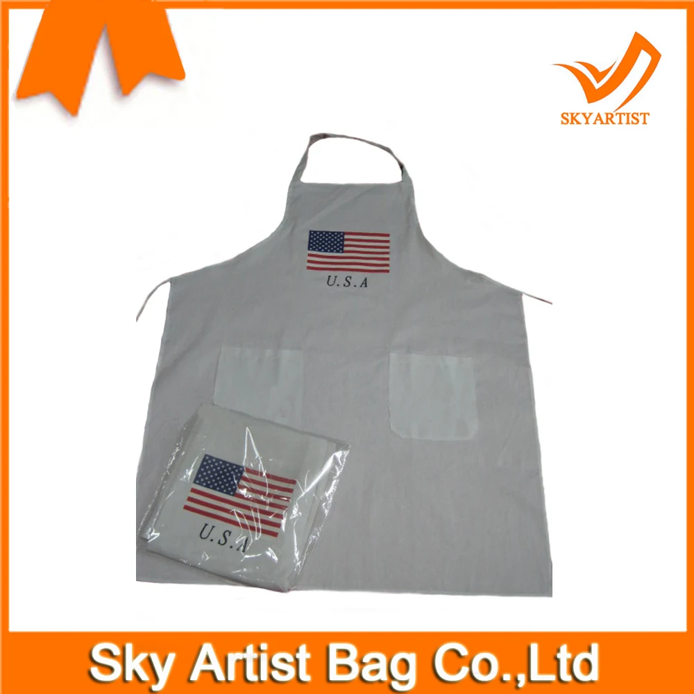 
Solid Color Bar Cocktail Apron with Denim 