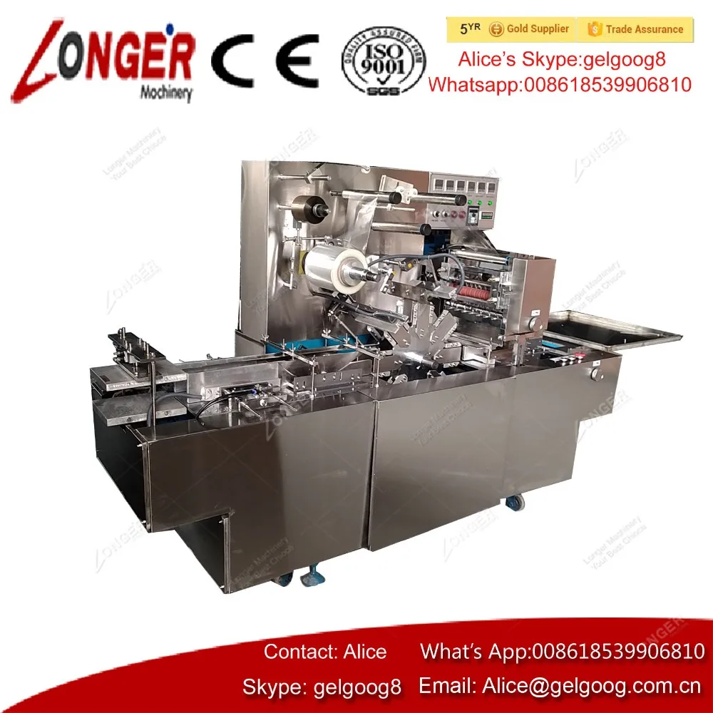 Automatic Bopp Cellophane Film Packing Machine Perfume Box Cellophane