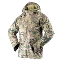 

Tactical Men's Fleece Outdoor Waterproof Windproof Military Jacket