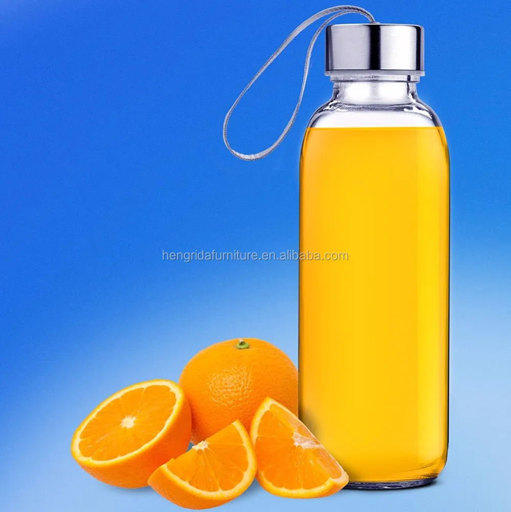 16 Oz Botella De Agua De Vidrio Para Bebidas Exprimidor 16 Oz Botella De Agua De Vidrio Para Bebidas Exprimidor
