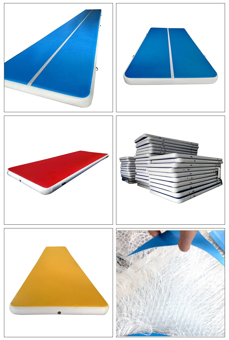 Air attack inflatable gymnastic bouncing mat