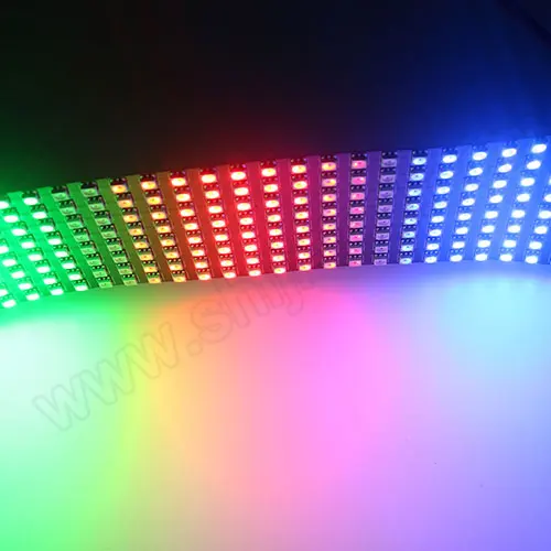 APA102c digital flexible led panel 8x8 dot matrix led display customizable smd5050 rgb pixel led module square