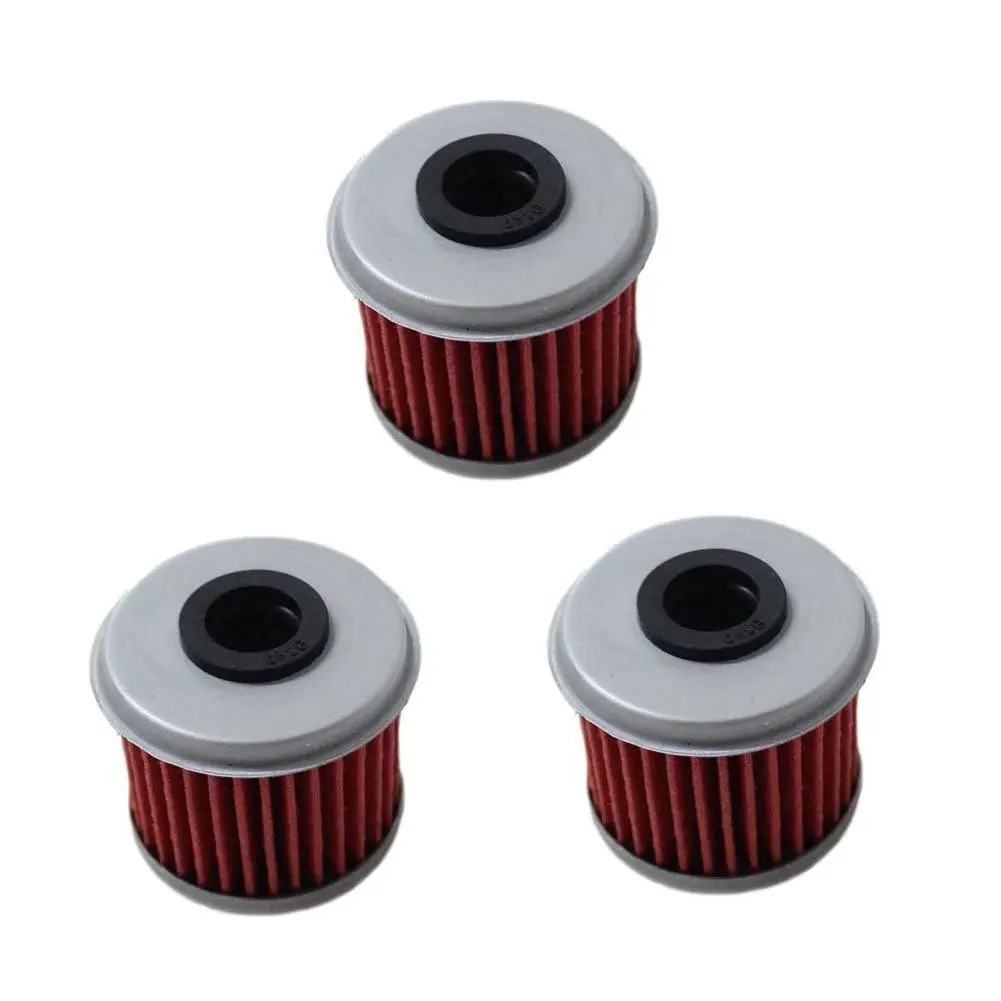 Poweka Oil Filter for Honda CRF150R CRF250R CRF250X CRF450R CRF450X Motorcycle Replace HF116 KN116 Pack of 5