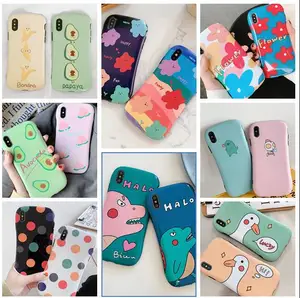 IMD Printing Flower Cartoon TPU Case for iPhone 7 8 Plus X Max Xr Slim Fitted Anti Shock Bumper Phone Back Cases for i Phone 11