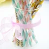 FY fashion girl birthday decoration valentines 50pcs Straw Drinking Paper Straws bachelor party children party decorations