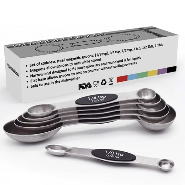 5 Piece Nesting Measuring Spoon Professional Set 18/10