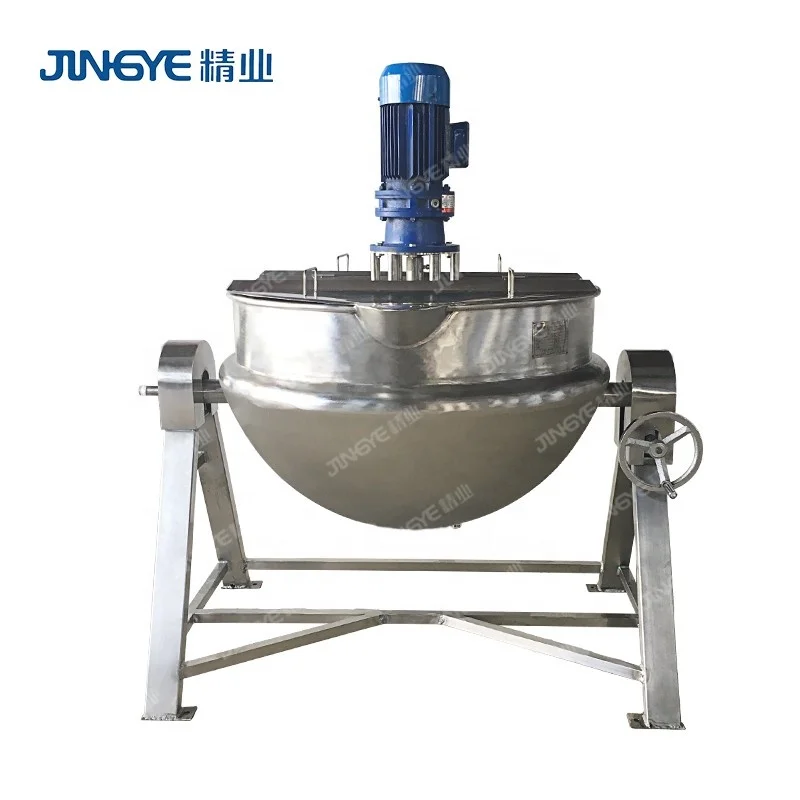 
Best Price Surimi Food Processing Cooking Pot Jacketed Kettle With Stirrer 