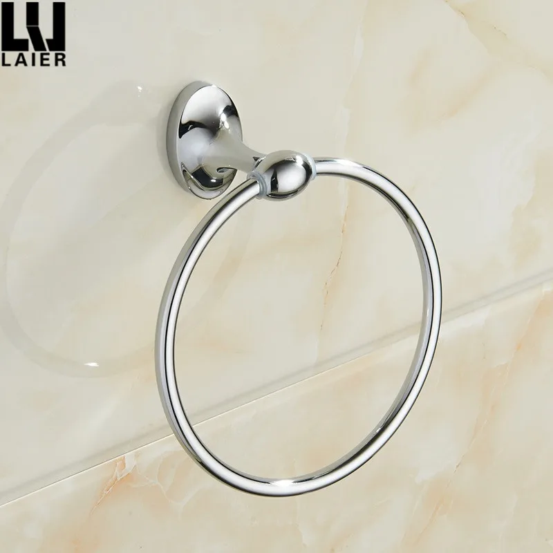 
Simple Design Zinc Alloy And Chrome Finished Bathroom Towel Ring For Bathroom Decor 