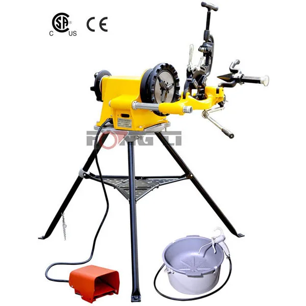 Hongli Sq50d Electric Steel Rod Threading Machine With Hss Dies,Ce&csa