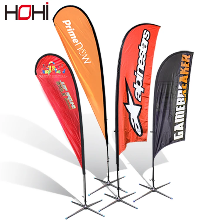 Cheap Price Advertising Beach Flying Banner Tear Drop Flag Banners