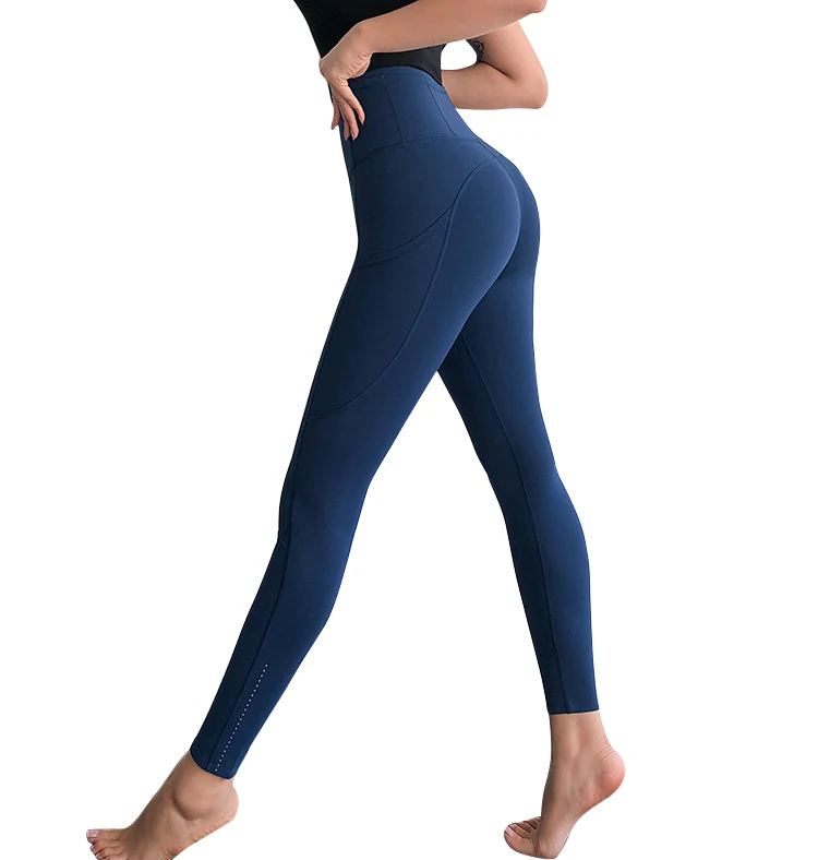 

Women Color Contrast Soft Yoga Gym Sports Exercise Sweat Leggings