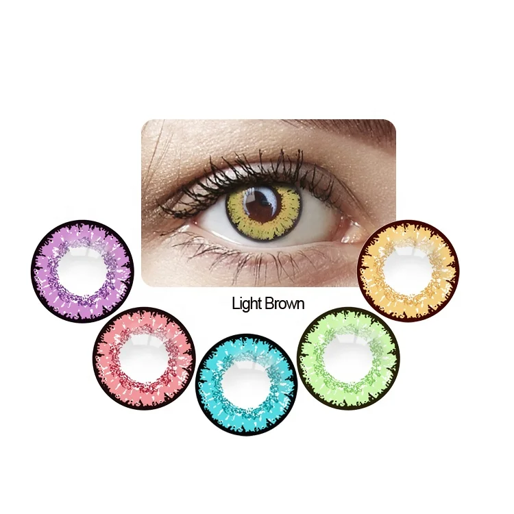 

Realcon exclusive 24 colors wholesale cosmetic splendid color contact lenses