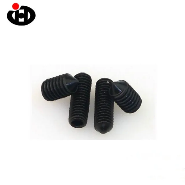 
Hot Sale Carbon Steel DIN 914 Grub Screw Set Screw With Cone Point 