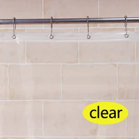 

Eco Friendly Clear White Transparent Peva Shower Curtain Liner 180*180cm