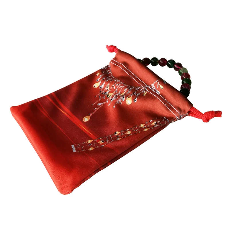 

Customized Microfiber Jewelry Pouch/Small Pouches For Jewelry, Red