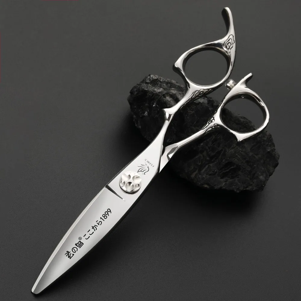 Engraved Hair Cutting Scissors Hair Professional Japanese Wide Blade Hair Shears