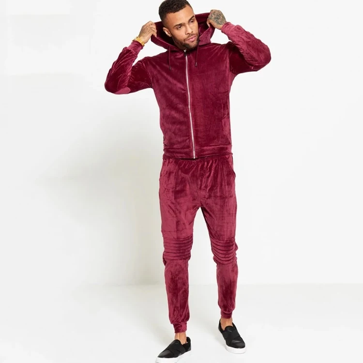 men velour sweat suits