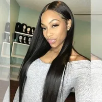 

8 10 12 14 16 18 20 22 24 26 28 30 Inch Bundles Indian Straight Cheap Sew In Hair With HD lace Frontal