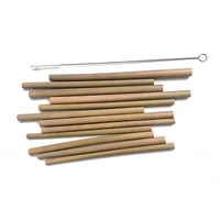 

Custom Logo Reusable Biodegradable Eco Natural Drinking Straws Wholesale Bamboo Straws