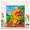Best selling educational toy learning toys clever monkey desgin mini white frame cartoon monkey diamond painting for kids