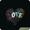 Fashion Glitter Heat Transfer with Rhinestone Design for T-shirts