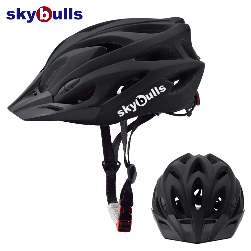 
skybulls 2019 bicycle helmet with sun visor ECE/CE certification mens black helmet 