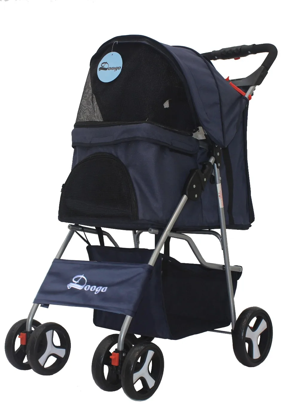 product travel carrier carriage pet stroller pet trolleys new design 4 wheel easy walk folding carton package dogs pet travel outdoors-4