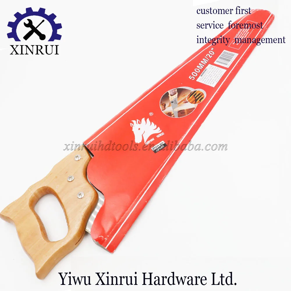 High Quality Professional 20" Hand Saw With Wooden Handle For Wood