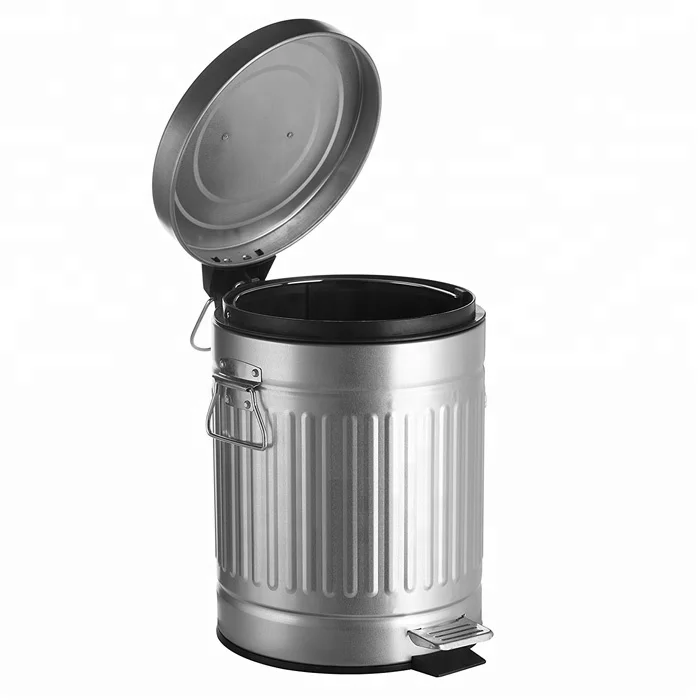 galvanized steel trash can