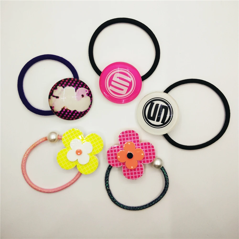 
Eco-friendly Custom Acrylic Headdress Elastic Hair Ring Rope 