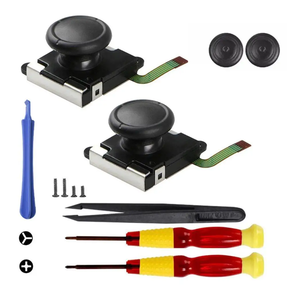 

Free Shipping 3D Replacement Joystick Left Right Analog Joysticks Replacement For NS Switch Joycon Controller Analog Stick