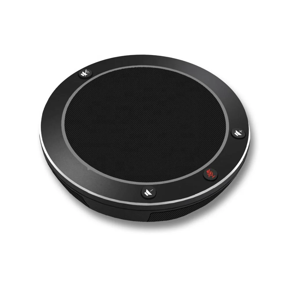 

New Fashion omni-directional audio conference speaker telephone conferencing table microphone for conference system, Black