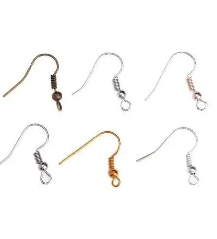

DIY findings Gold Earring Hooks Ball Ear Wires French Hooks Findings Jewelry Making Supplies
