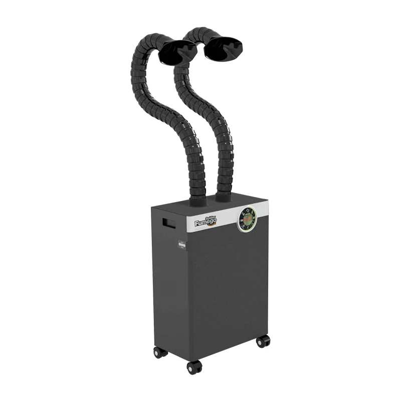 F6002d Double Station Soldering/ Welding Fume Extractor With Led ...