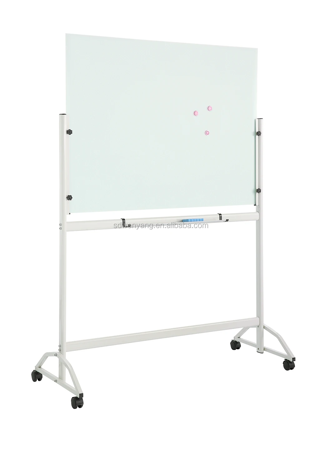 Nonglare Tempered Glass Frameless Glass Whiteboard With Stand