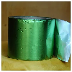 Matt gold and silver chocolate wrap aluminum foil paper roll