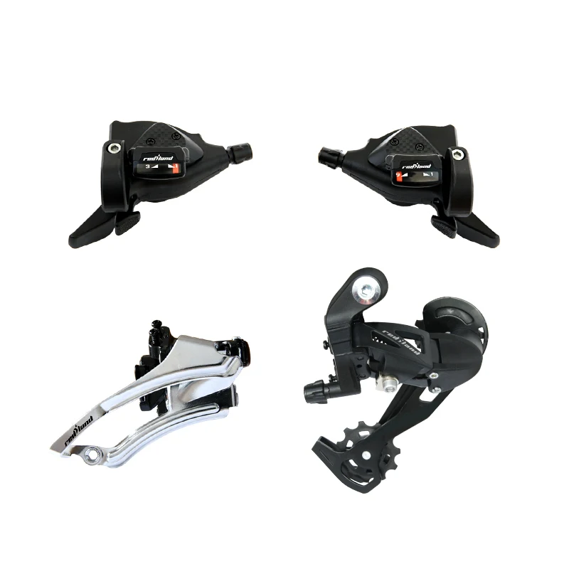 

bicycle derailleur set 27 speed front rear derailleur shifter lever for MTB Mountain Bikes bicycle shifter, Black