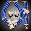 Blues crystal beads jewelry set online shop china bead jewelry wedding dress bead necklace jewelry
