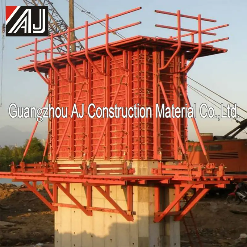 Steel Foundation Construction Formwork/scaffolding  For ... Formwork Buy Cement Column For  Formwork/flat System Reusable - Column,Concrete Formwork Pouring