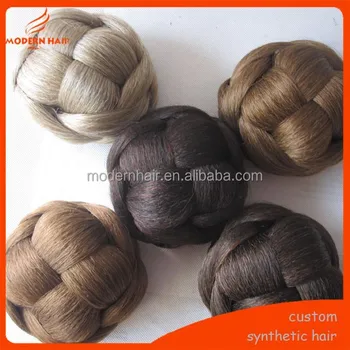2017 Popular New Products Black Hair Bun Fake Hair Bun Hairpiece